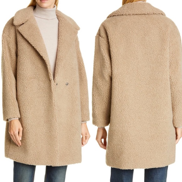 Harris Wharf London Faux Shearling Coat 